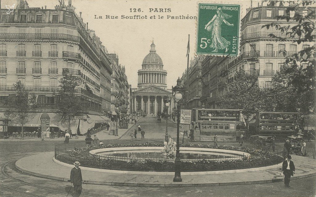 ZY126. PARIS La Rue Soufflot et le Panthéon.jpg