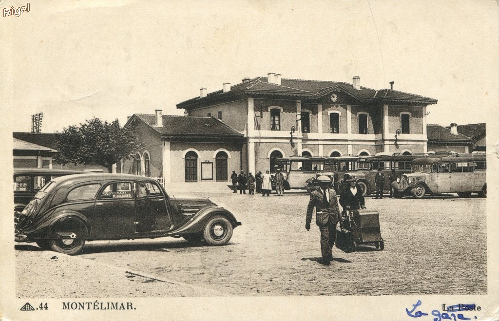 26-Montélimar - La Poste La gare - CAP 44.jpg