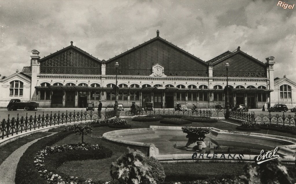 45-Orléans - La Gare et la Place Albert 1er - 2413 Editions de Luxe ESTEL.jpg