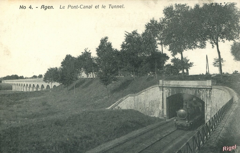 47-Agen - Le Pont-Canal et le Tunnel - 4 - 9859 Hall de la Dépêche, Agen.jpg