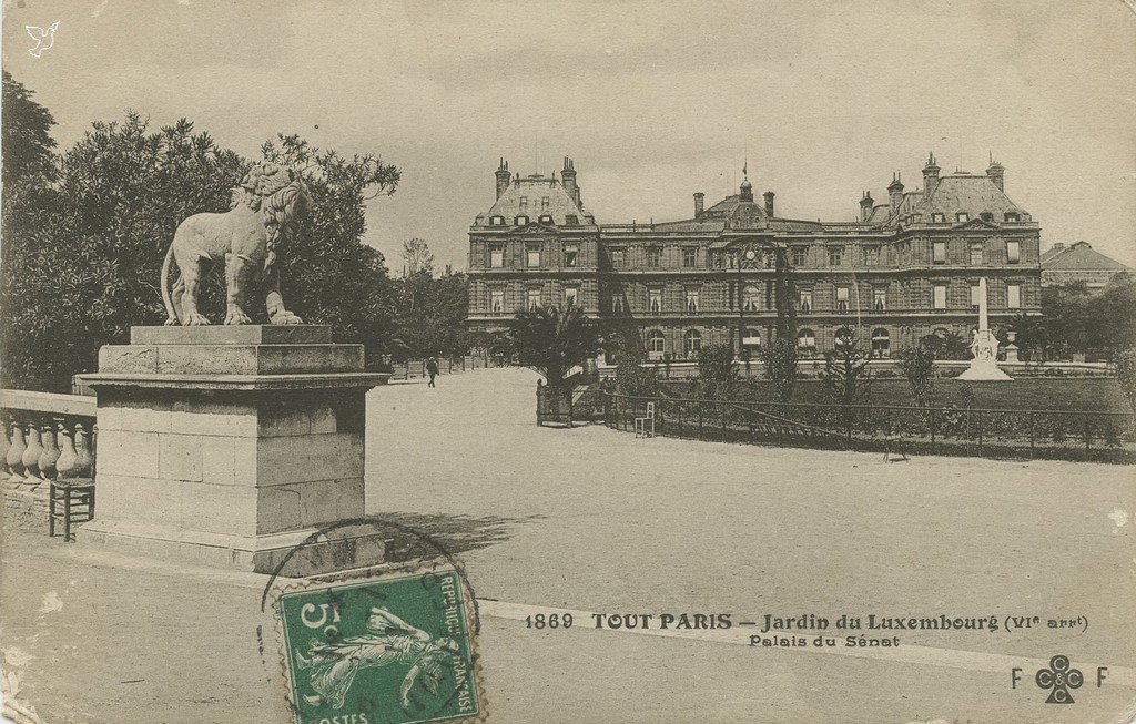 Z - 1869 - Jardin du Luxembourg - Palais du Sénat.jpg