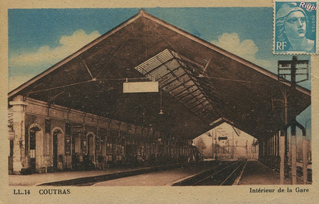 33-Coutras - Intérieur de la Gare - 14.LL - Cie des Arts Photomécaniques Paris.jpg