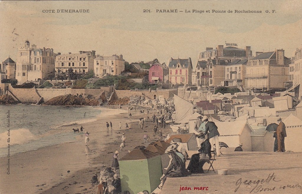 Paramé - La Plage et Pointe de Rochebonne (1905).jpg