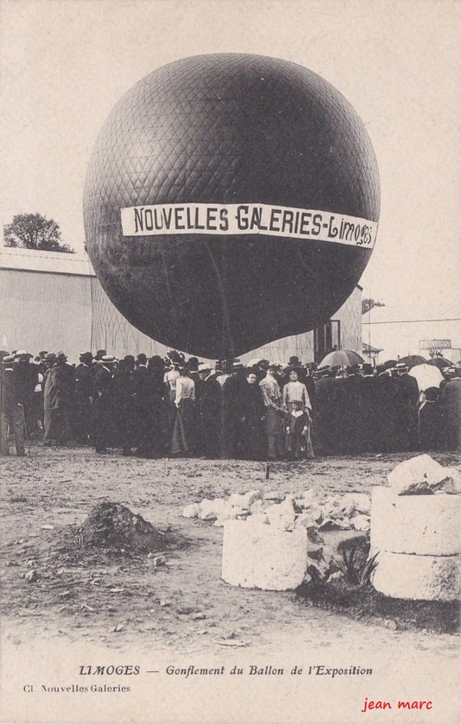 Limoges - Gonflement du Ballon de l'Exposition 1903.jpg