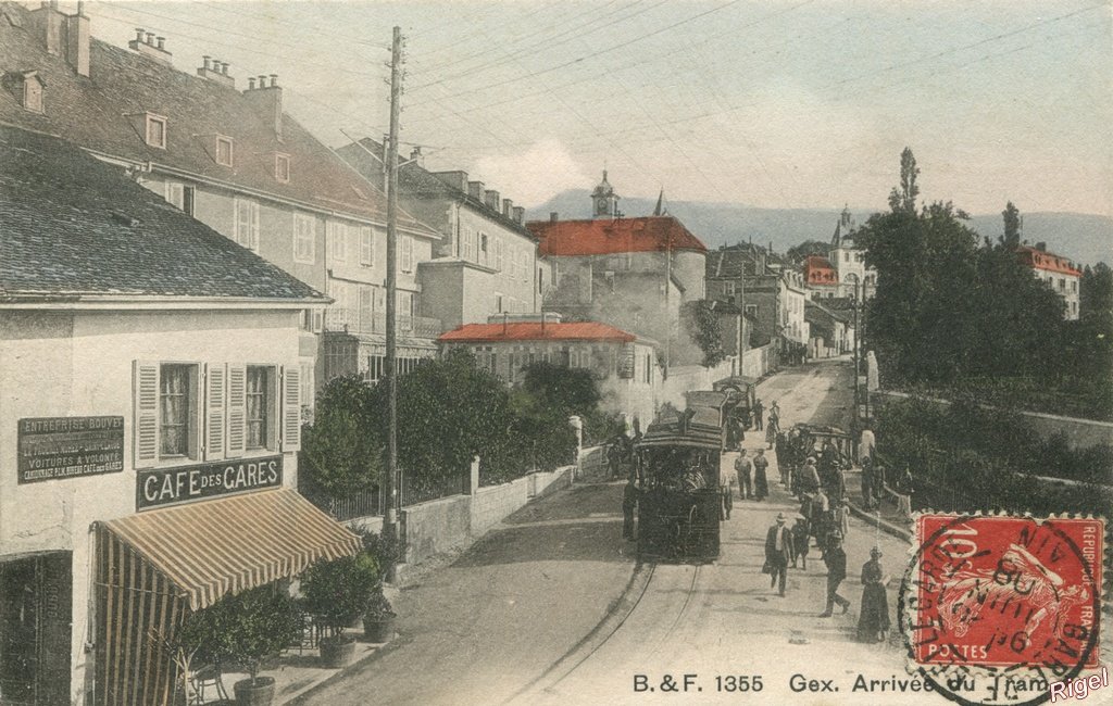 01-Gex - Arrivée du Tram - 1935 BF - Edit-Phot Franco-Suisse.jpg