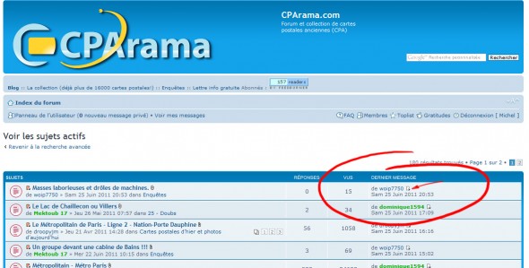 Dernier message phpBB