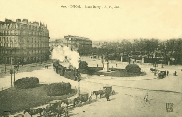 Carte postale de Dijon, environ 1900