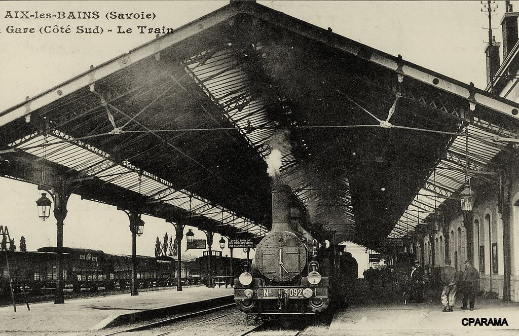 AixlesBains  Gare et Trains  CPArama.com
