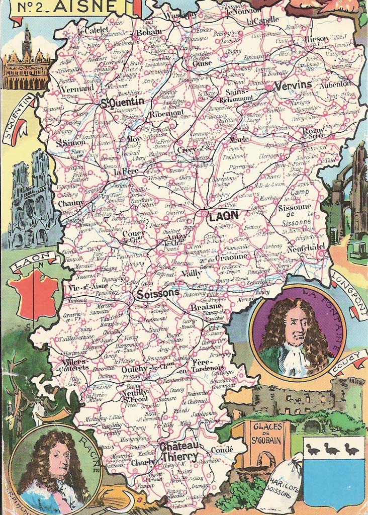 aisne carte du département