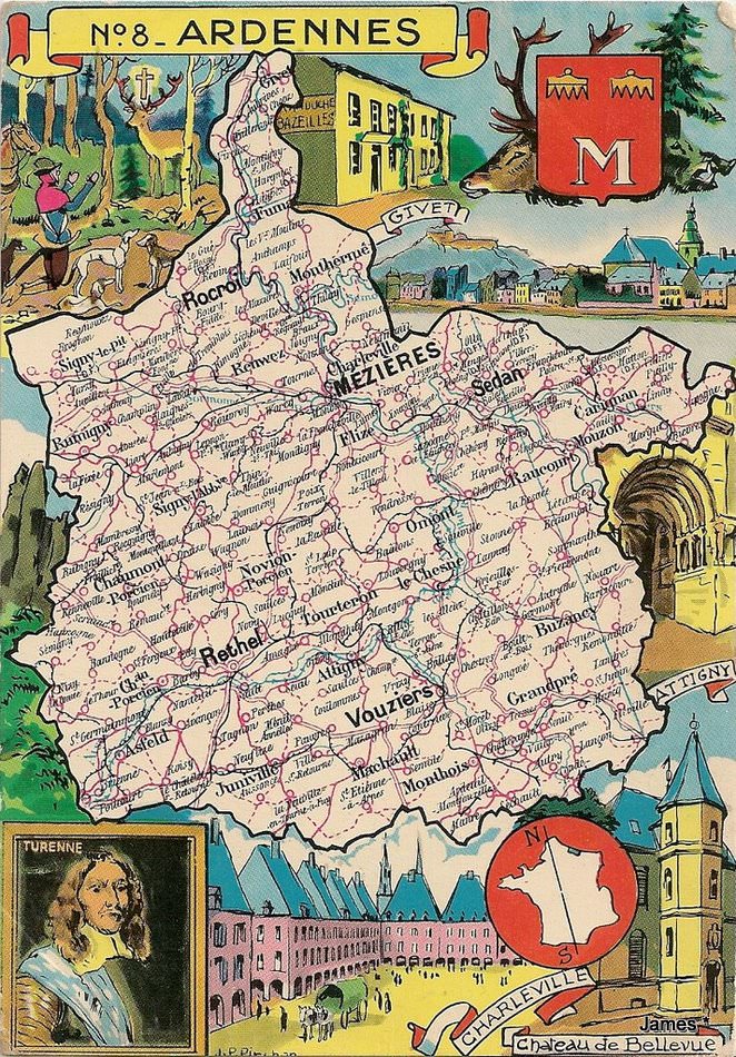 *1 Carte du Département des Ardennes