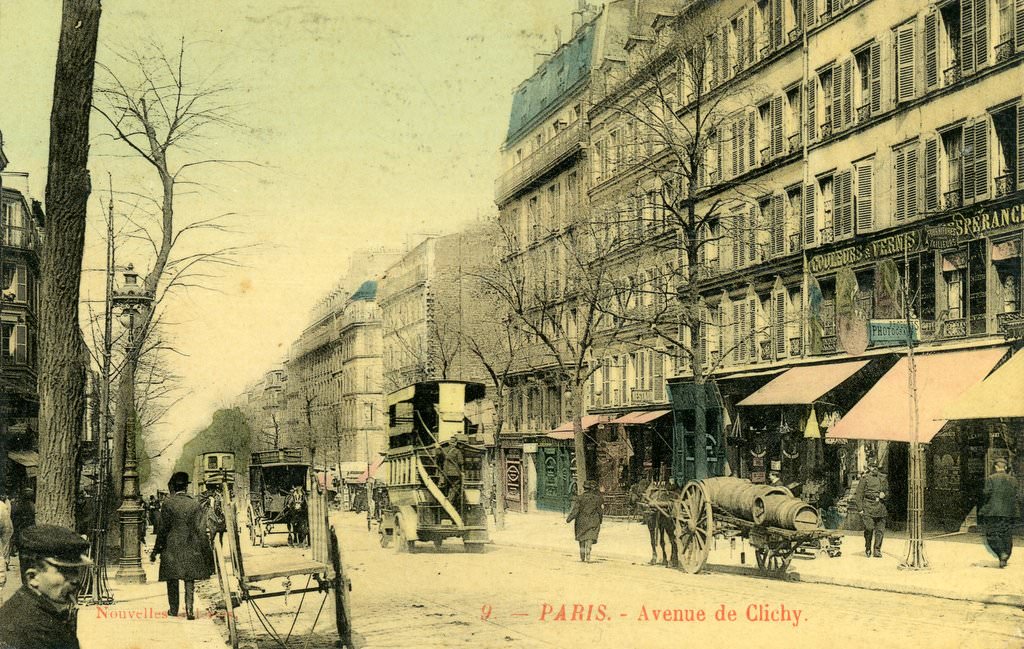 [ResoluDany17]CPA avenue de Clichy, mais à quel niveau ?  CPArama.com