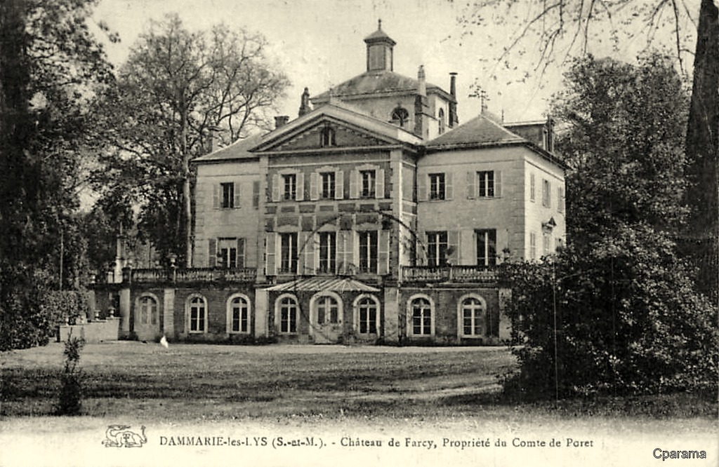 CPA 77 BRIE près Nangis Fontainebleau Melun DAMMARIE-LES-LYS Château du LYS 1908 