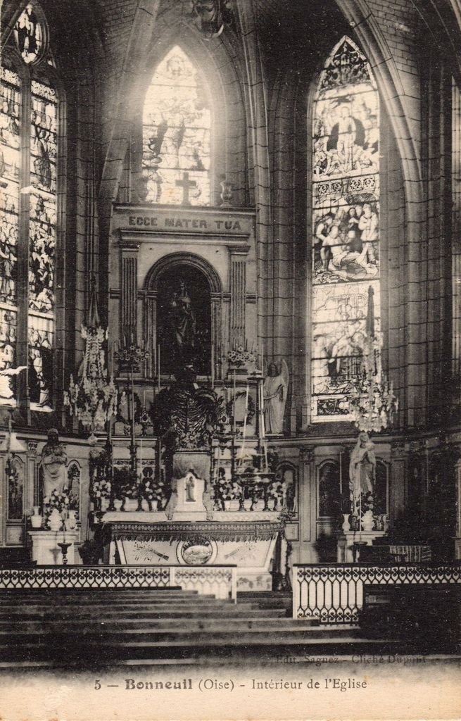 60 - BONNEUIL - 5 - Intérieur de l'Eglise - Edit. Sagnez - Cliché Dupont - 15-05-25.jpg