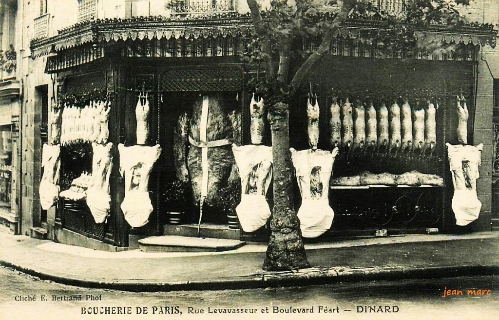 Dinard - Boucherie de Paris - Rue Levavasseur et boulevard Féart.jpg