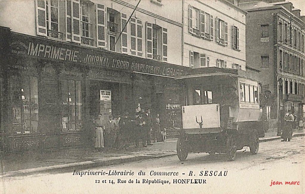 Honfleur - Imprimerie-librairie du Commerce R. Sescau, 12-14 rue de la République.jpg
