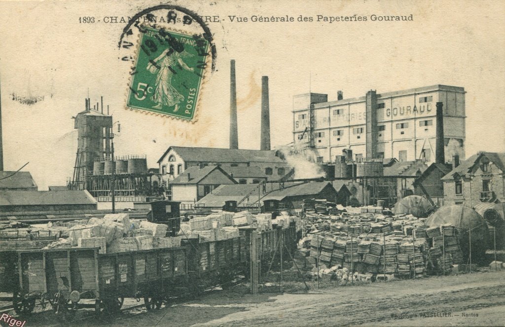 44-Chantenay-sur-Loire - Vue générale des papeteries Gouraud - 1893 Phototypie Vassellier.jpg