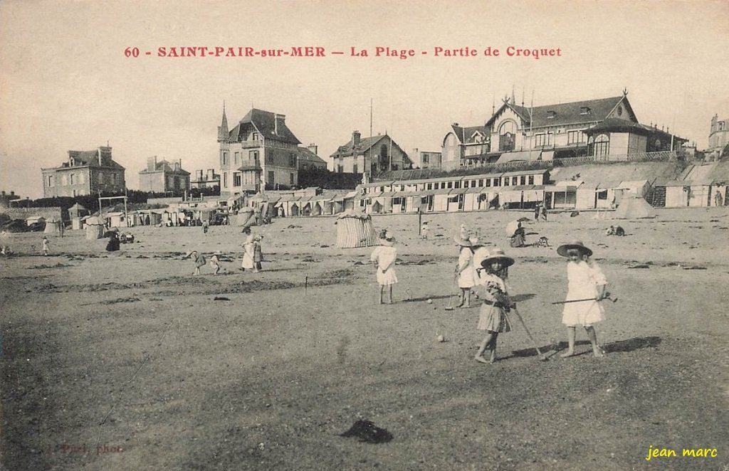 Saint-Pair-sur-Mer - La Plage - Partie de Croquet.jpg