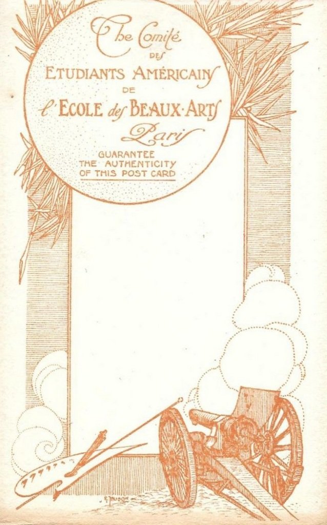 0-CPA dessinée - v - 1917 Comité Etudiants Américains de l'Ecole des Beaux Arts Paris.jpg