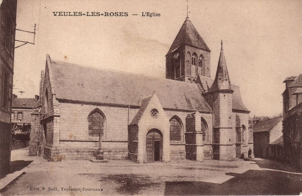 76 - VEULES-LES-ROSES - L'Eglise Saint-Martin - Edit. P Noël - 13-07-25.jpg