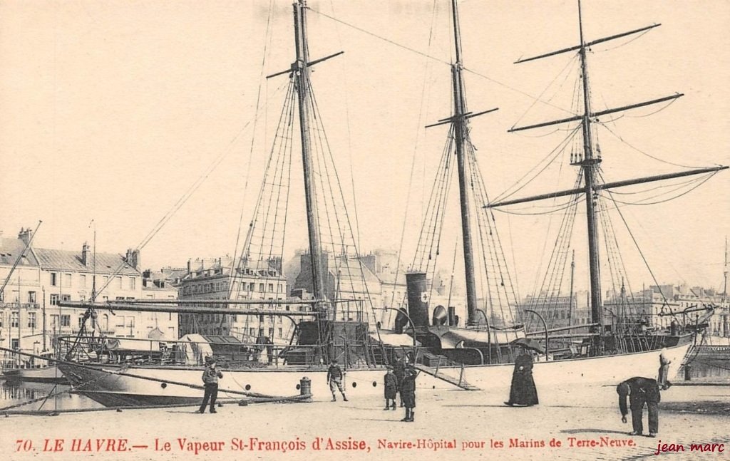 Le Havre - Le Vapeur Saint-François d'Assise, Navire-Hôpital pour les Marins de Terre-Neuve.jpg