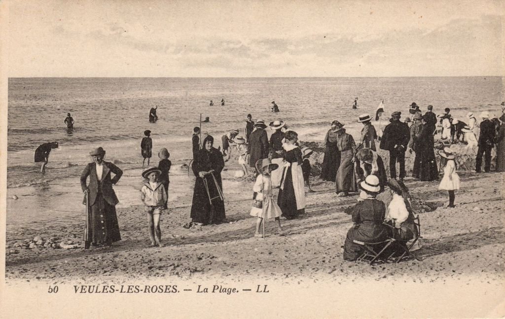 76 - VEULES-LES-ROSES - 50 - La Plage - LL (dos beige) - 18-07-25.jpg