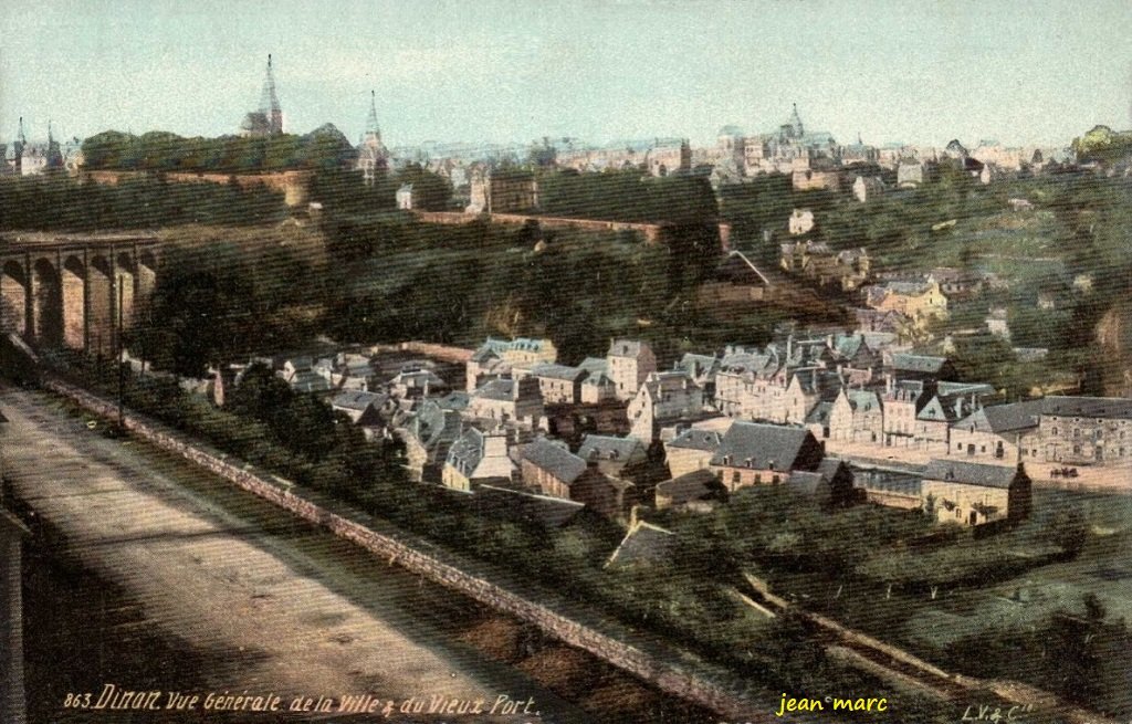 Dinan - Vue générale de la Ville et du Vieux Port.jpg