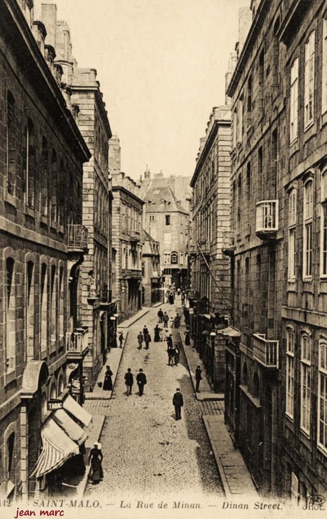 Saint-Malo - La Rue de Minan (sic pour Dinan).jpg