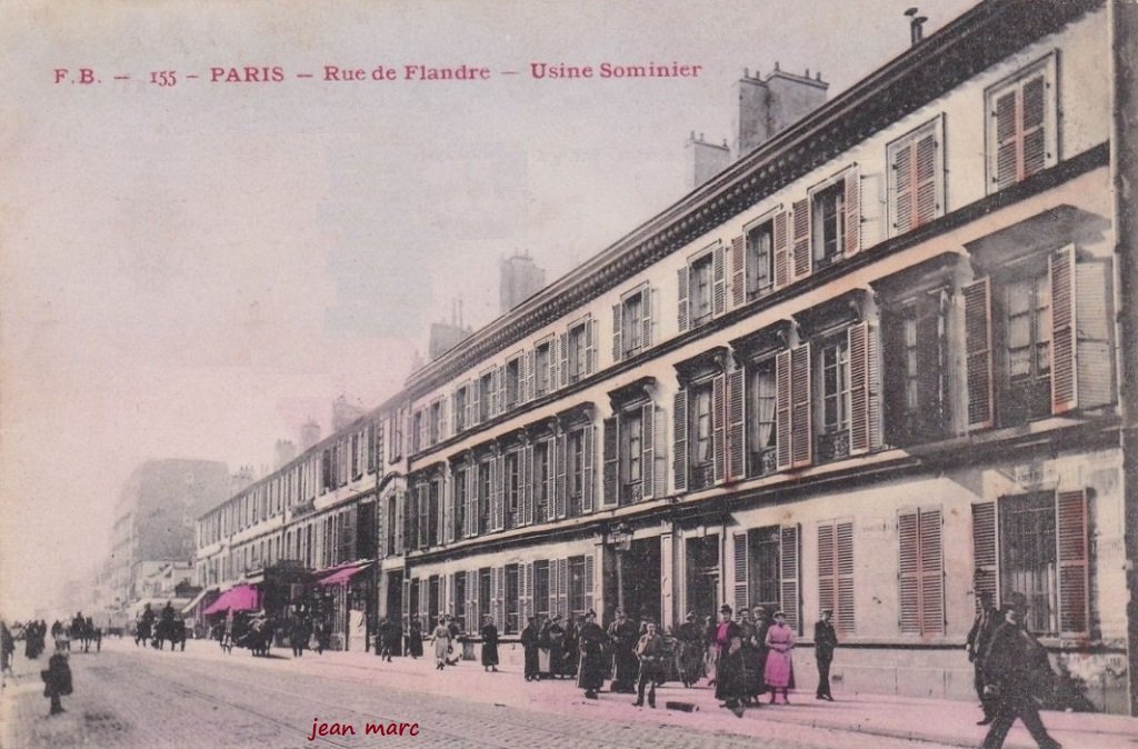 Paris XIXe - Rue de Flandre - Usine Sominier (sic pour Sommier).jpg