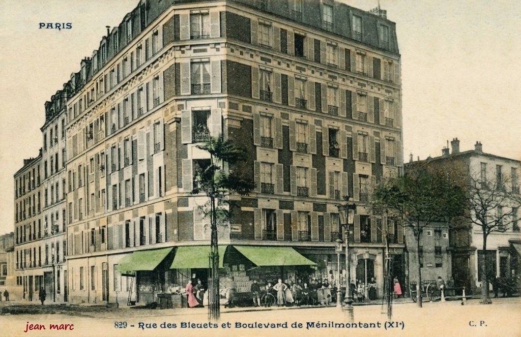 Paris XIe - Rue des Bleuets et Boulevard de Ménilmontant.jpg