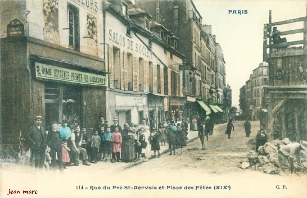 Paris XIXe - Rue du Pré-Saint-Gervais et Place des Fêtes.jpg