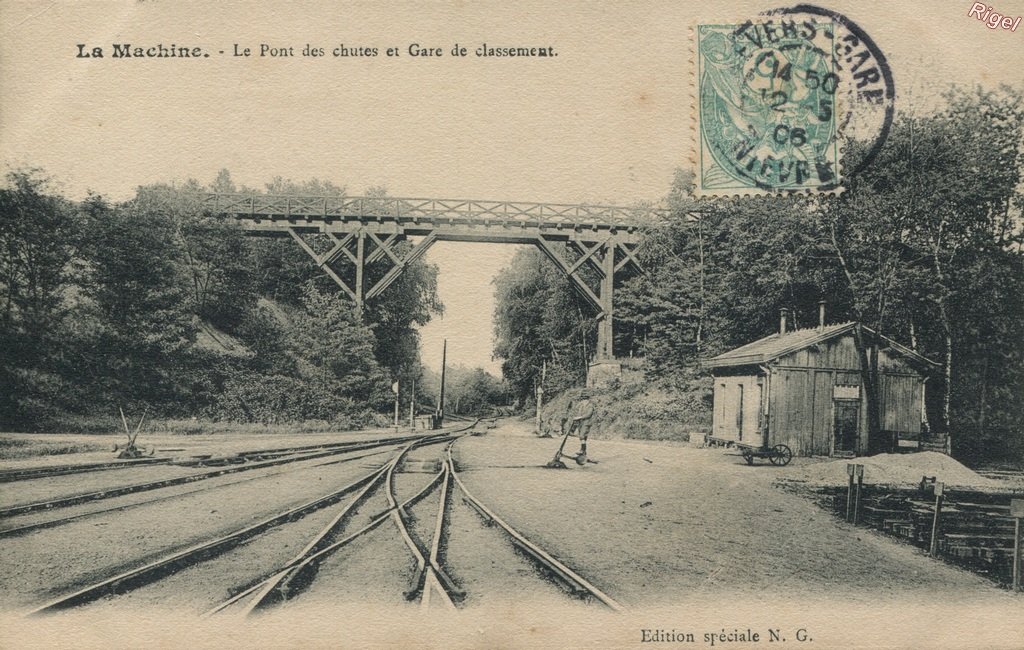 58-La Machine - Le Pont des Chutes et Gare de classement - Edition Spéciale N G.jpg