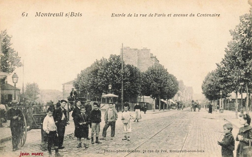 Montreuil-sous-Bois - Entrée de la rue de Paris et avenue du Centenaire.jpg