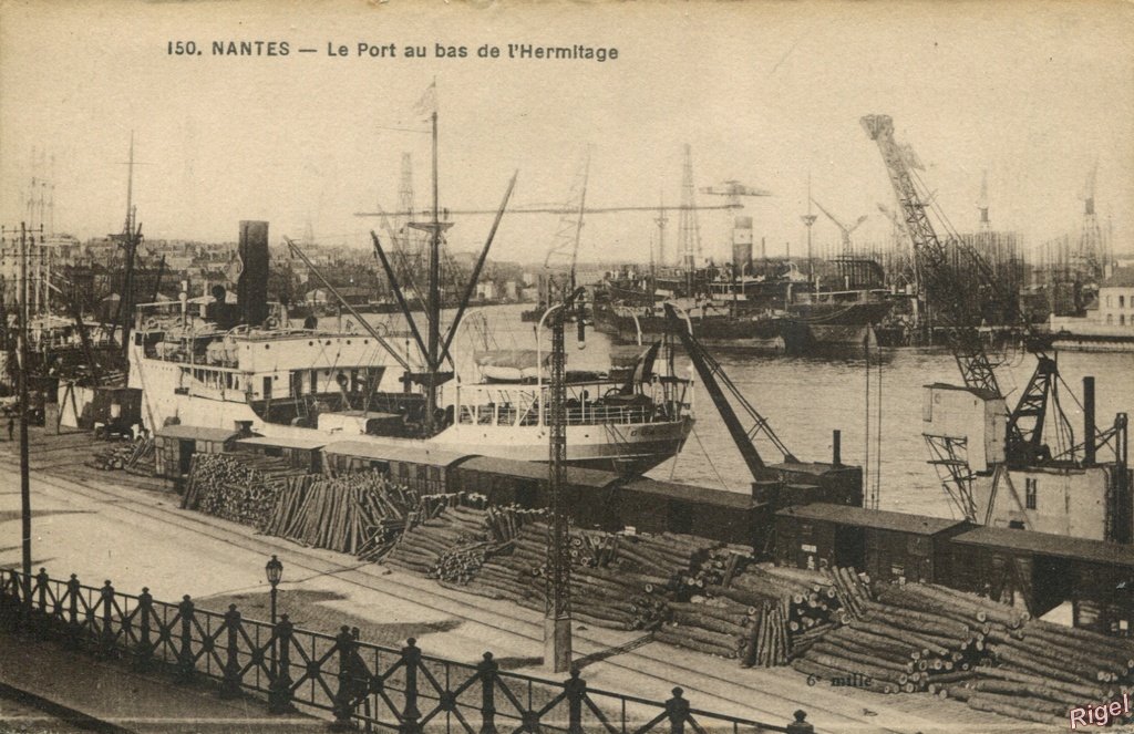 44-Nantes - Le Port au Bas de l'Hermitage - 150 F Chapeau imp-Edit.jpg