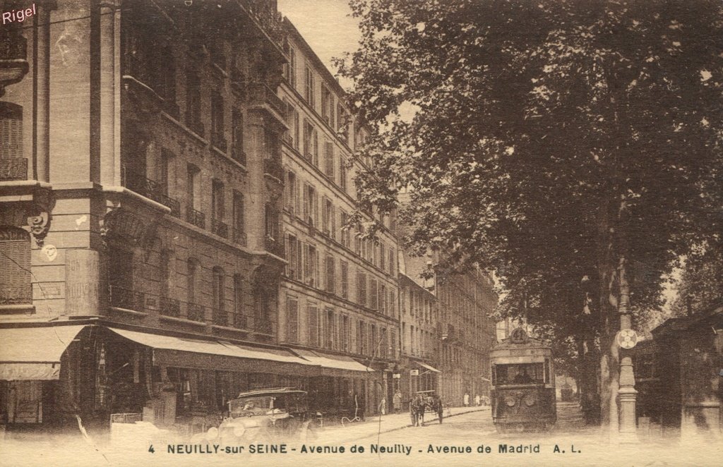 92-Neuilly - Av de Neuilly AV de Madrid - 4 A Leconte édit.jpg