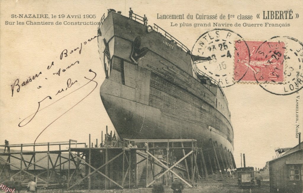 44-St-Nazaire 1905 - Cuirassé Liberté - Phot Vassellier.jpg