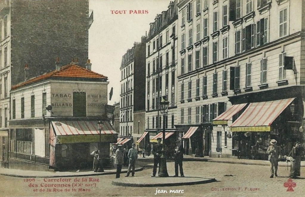 Tout Paris - 1308 - Carrefour de la Rue des Couronnes et de la Rue de la Mare.jpg