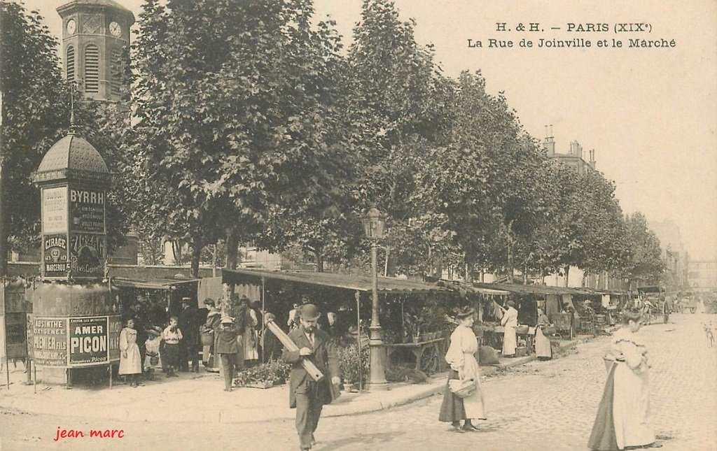 Paris XIXe - La Rue de Joinville et le Marché.jpg