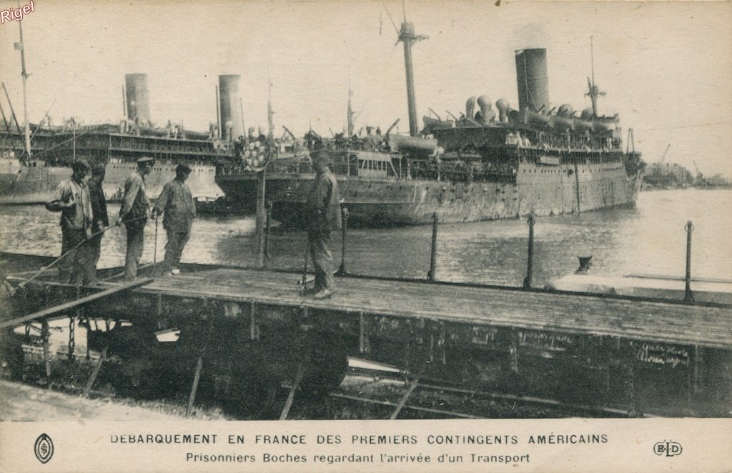 0-Militaria - St-Nazaire - Débarquement Américains Prisonniers Boches - ELD.jpg