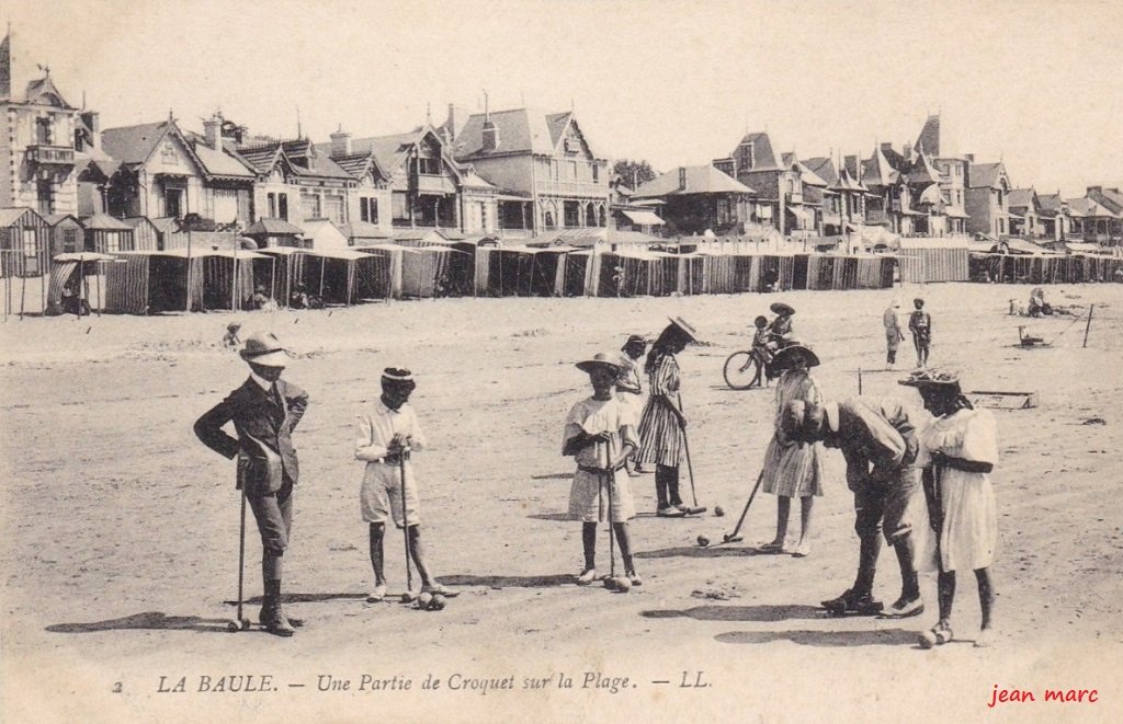 La Baule - Une partie de Croquet sur la Plage.jpg