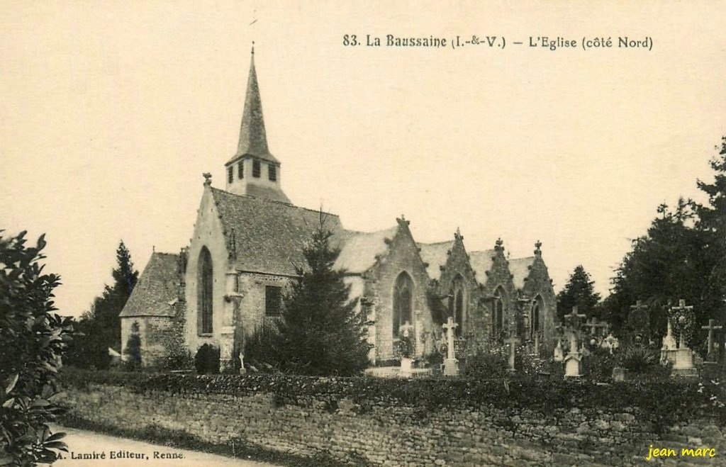 La Baussaine - L'Église (côté nord).jpg