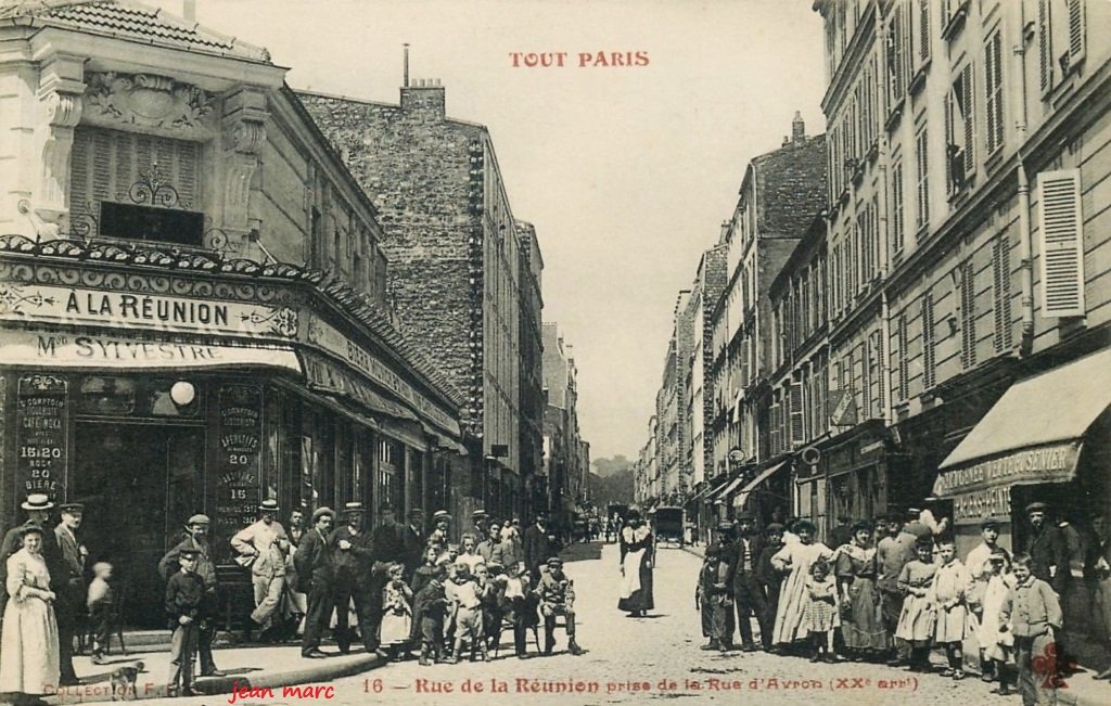 Tout Paris XXe - 16 - Rue de la Réunion prise de la rue d'Avron.jpg