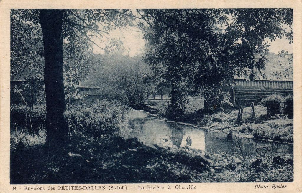 76 - LES PETITES DALLES - 24 - Environs des P.D. - La Rivière à Oherville - CIM 9X14 bleu - 15-09-25.jpg