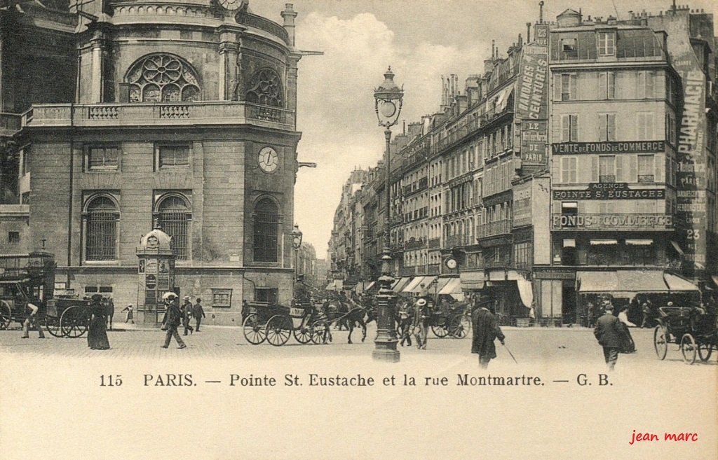 Paris 1er - Pointe Saint-Eustache et la rue Montmartre.jpg