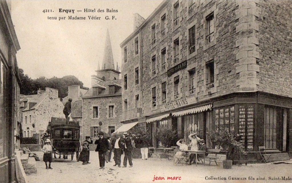 Erquy – Hôtel des Bains tenu par Madame Vétier.jpg