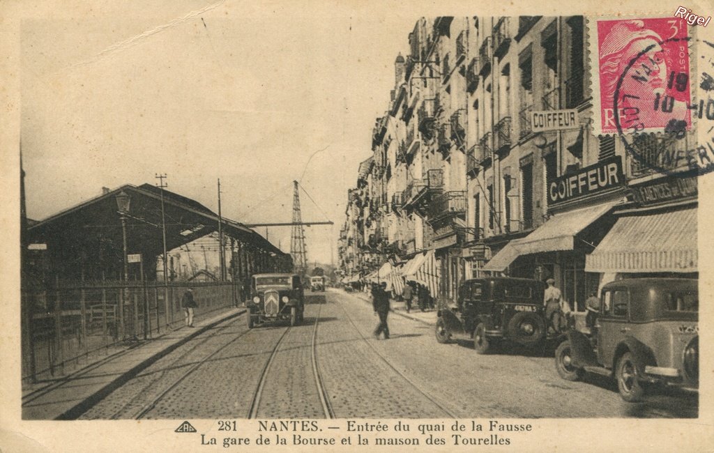 44-Nantes - Entrée Quai Fausse Gare Bourse Maison Tourelles 281 CAP.jpg