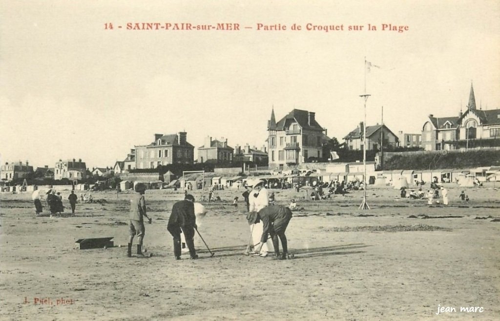 Saint-Pair-sur-Mer - Partie de Croquet sur la Plage.jpg