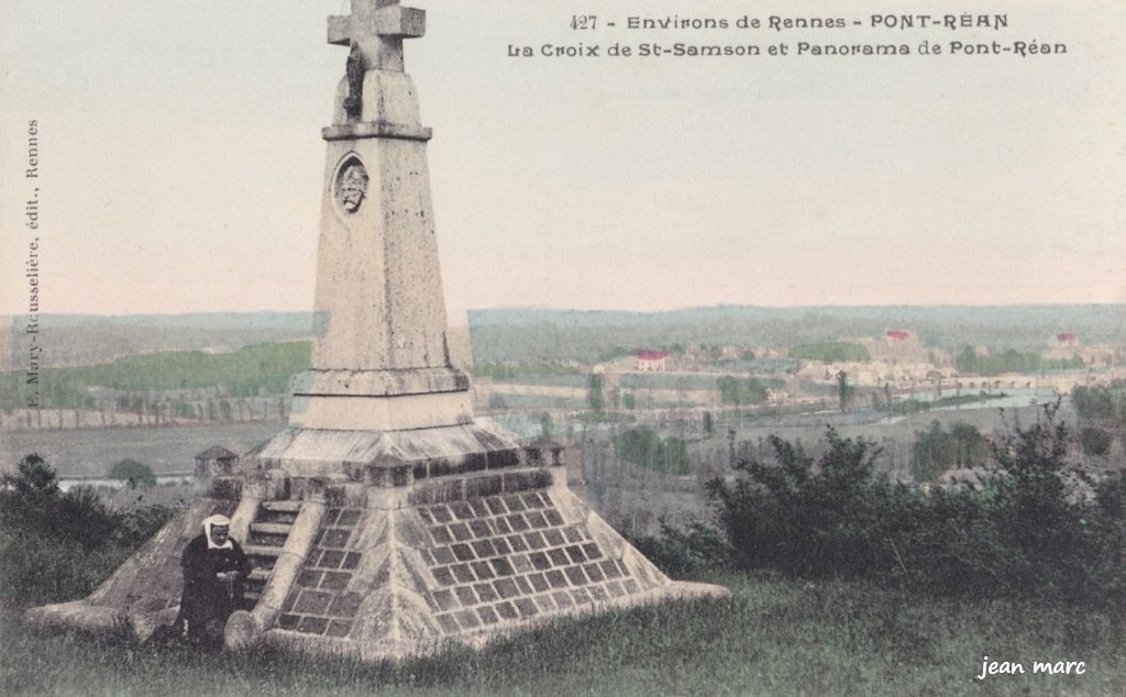 Pont-Réan - La Croix de Saint-Samson et Panorama de Pont-Réan.jpg