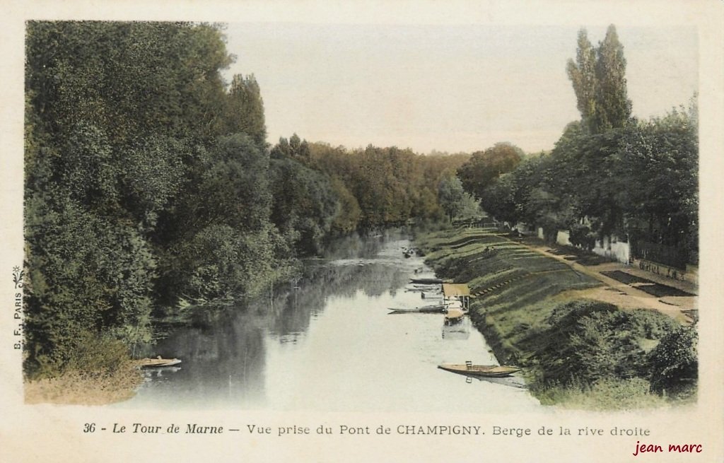 Le Tour de Marne - Vue prise du Pont de Champigny. Berge de la rive droite.jpg