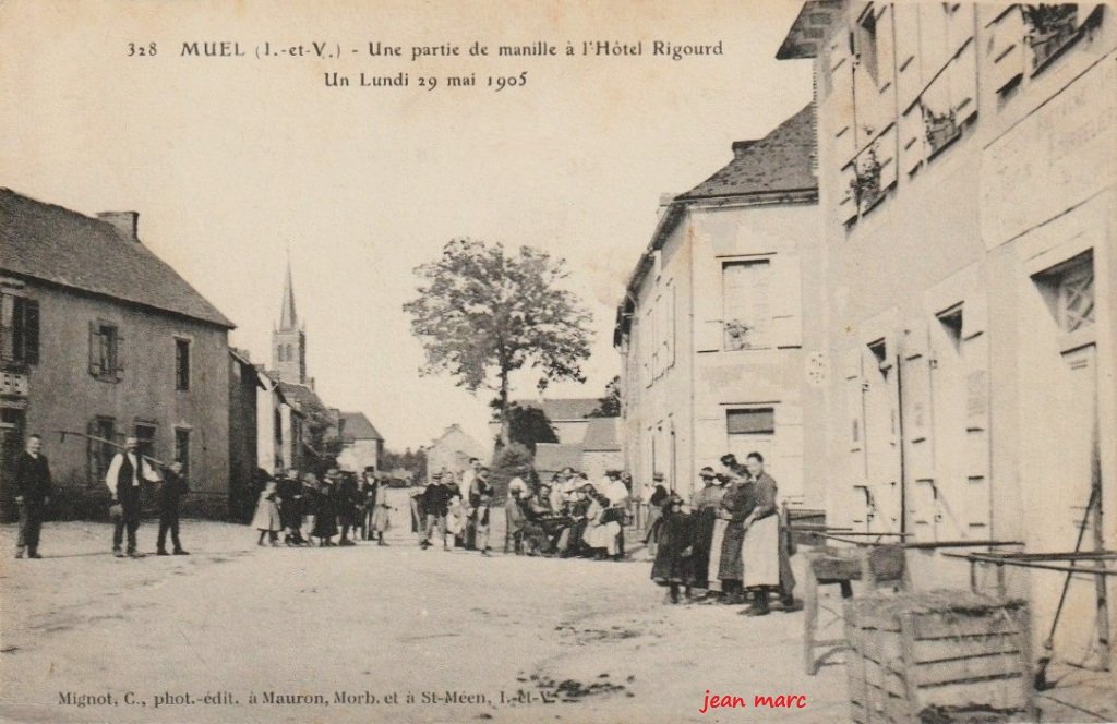 Muel - Une partie de manille à l'Hôtel Rigourd - Un lundi 29 mai 1905.jpg