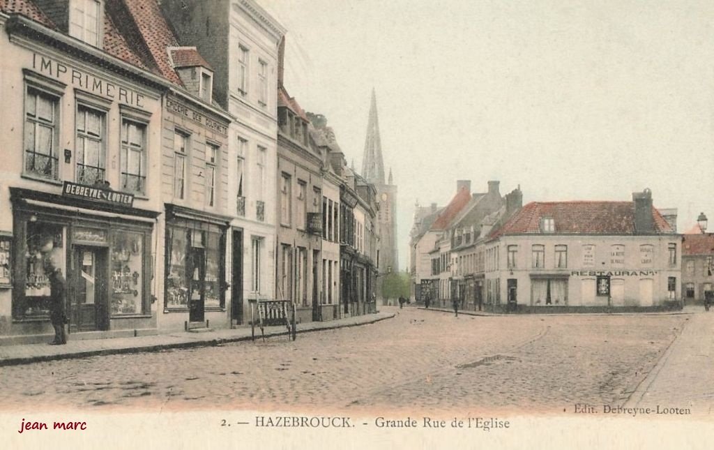 Hazebrouck - Grande rue de l'Église (imprimerie Debreyne-Looten).jpg